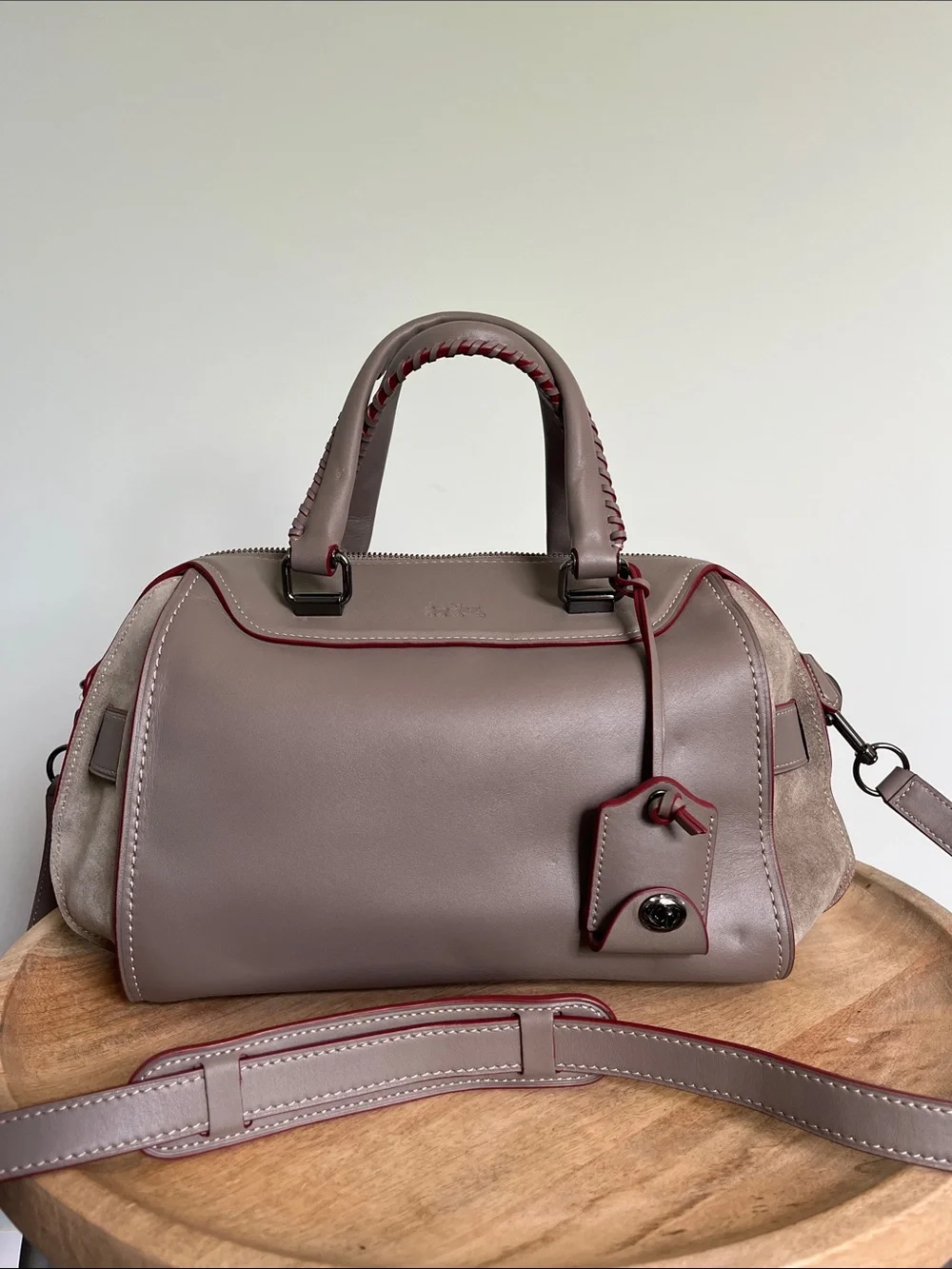 NWT Coach 1941 Ace Satchel Bag 75th Anniversary Gray Whipstitch Limited Edition - Picture 1 of 17
